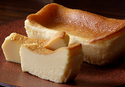 祇園のお茶やはんのチーズケーキ「無垢」の写真