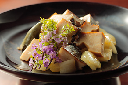 夜のコース料理写真