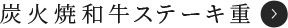 炭火焼和牛ステーキ重